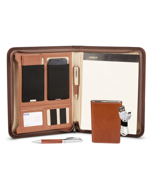 Leeman Tuscany™ Mobile Portfolio Power Bank And Pen Set